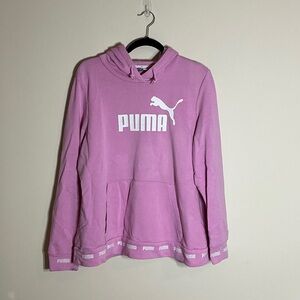 Puma Light Pink Hoodie with Logo